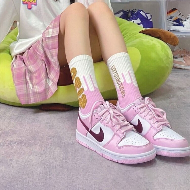 Giày Nike Dunk Low GS 'Pink Foam' CW1590-601 - Ảnh 2