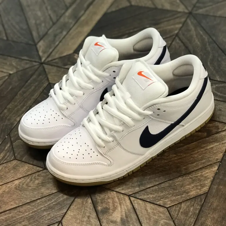 Giày Nike Dunk Low Pro Iso Sb 'Orange Label White Navy' CZ2249-100 - Ảnh 4