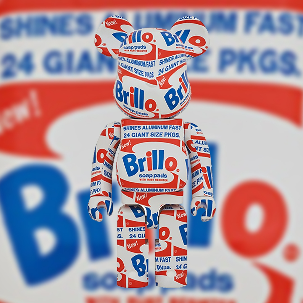 Mô Hình Bearbrick Andy Warhol Brillo - Ảnh 2