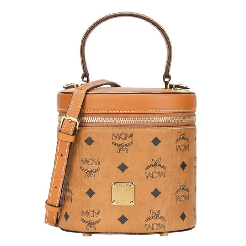 Túi MCM Cylinder Crossbody Visetos 'Cognac' MWRAACG01CO001