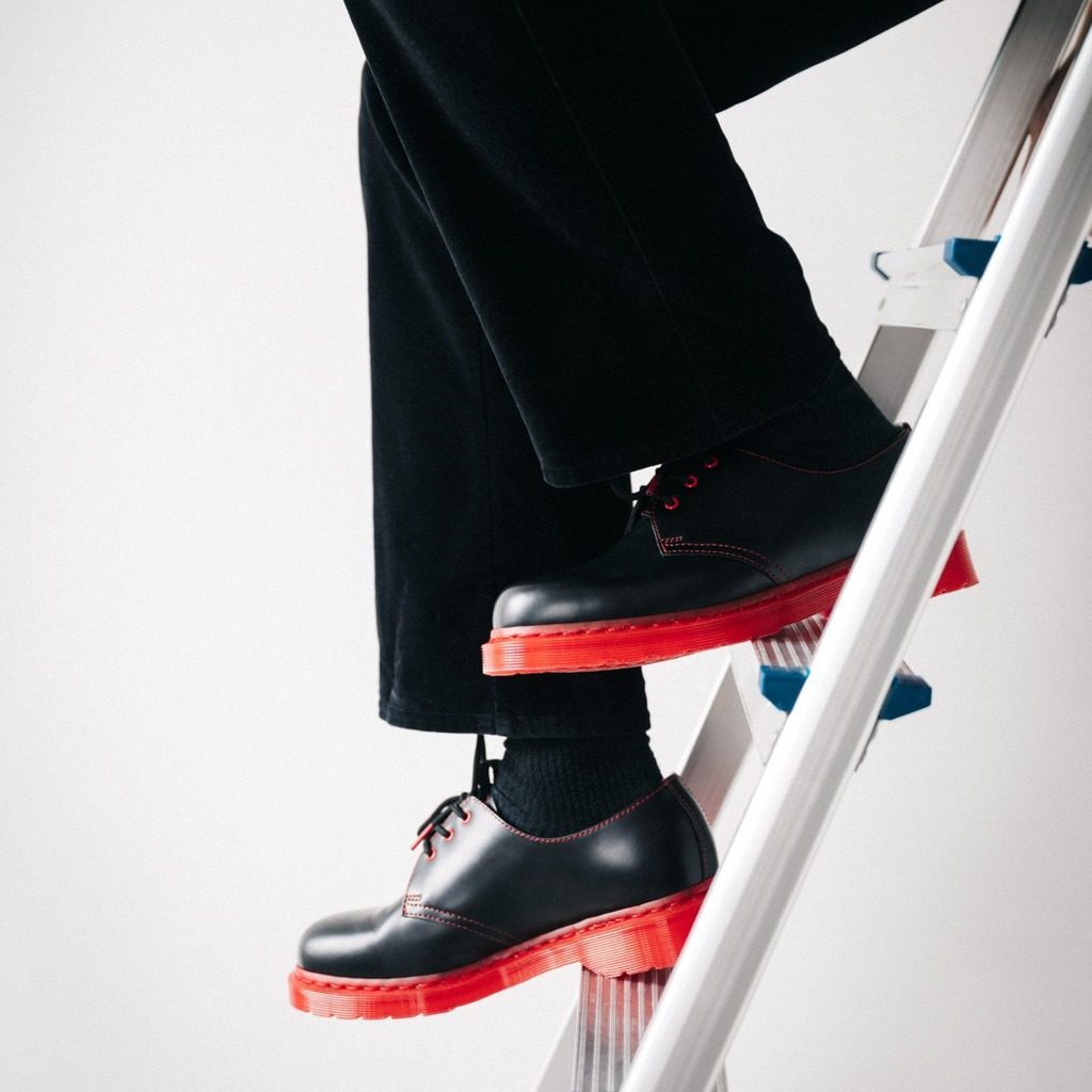 Giày Dr. Martens CLOT x 1461 'Black Red' 27153001 - Ảnh 2