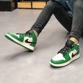 Giày Nike Air Jordan 1 Mid SE GS 'Pine Green' BQ6931-301 - Ảnh 5