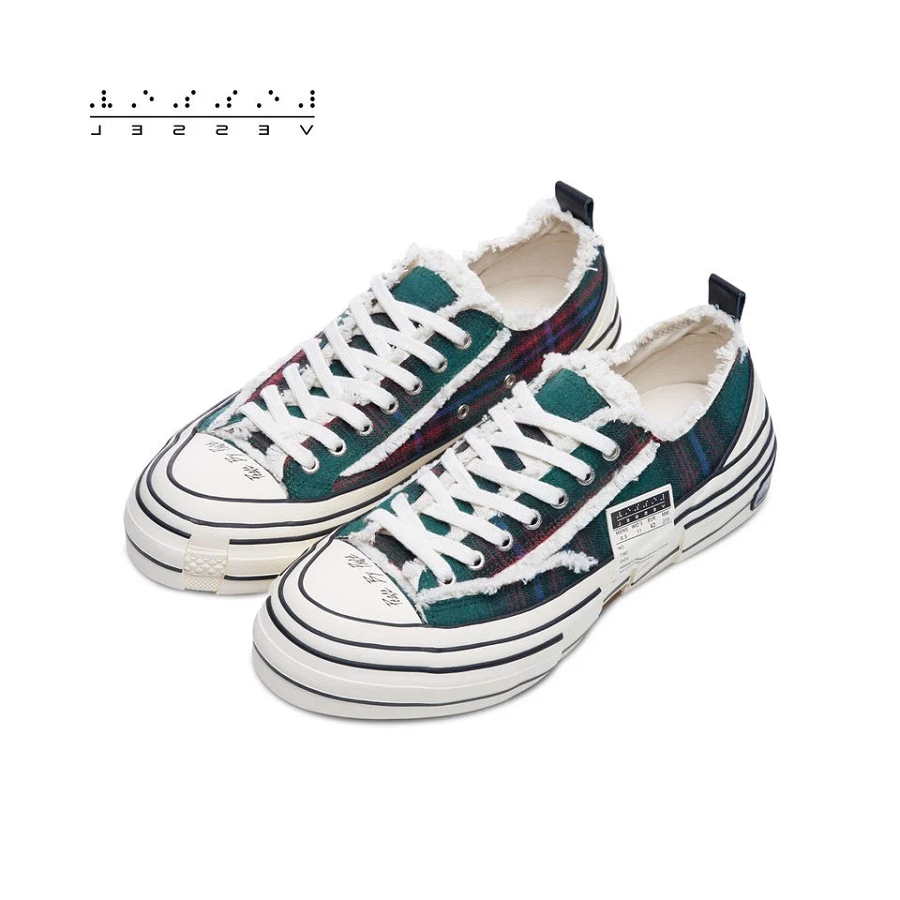 Giày xVESSEL G.O.P Lows 'Forrest Green Plaid' - Ảnh 2