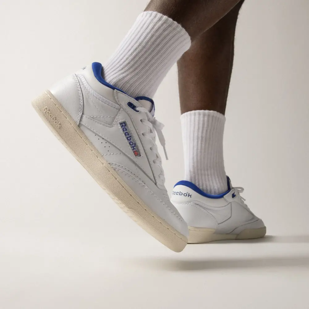 Giày Reebok Club C Mid II Vintage 'White Bright Cobalt' H69121 - Ảnh 3