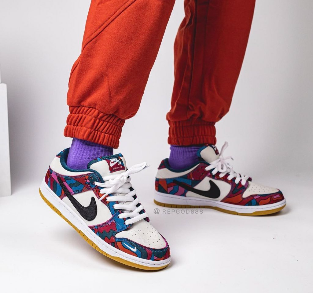 Giày Nike Parra x Dunk Low Pro SB 'Abstract Art' DH7695-600 - Ảnh 5