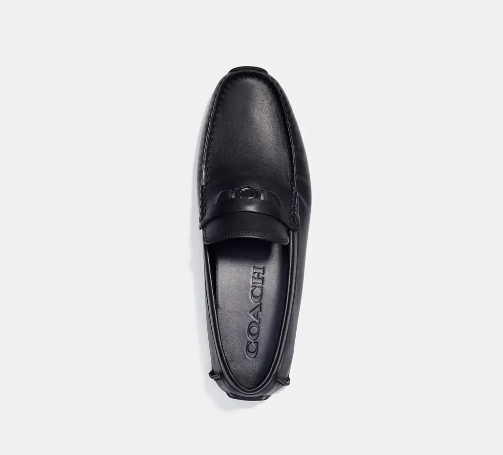 Giày Coach Signature Coin Driver 'Black' C8897 - Ảnh 4