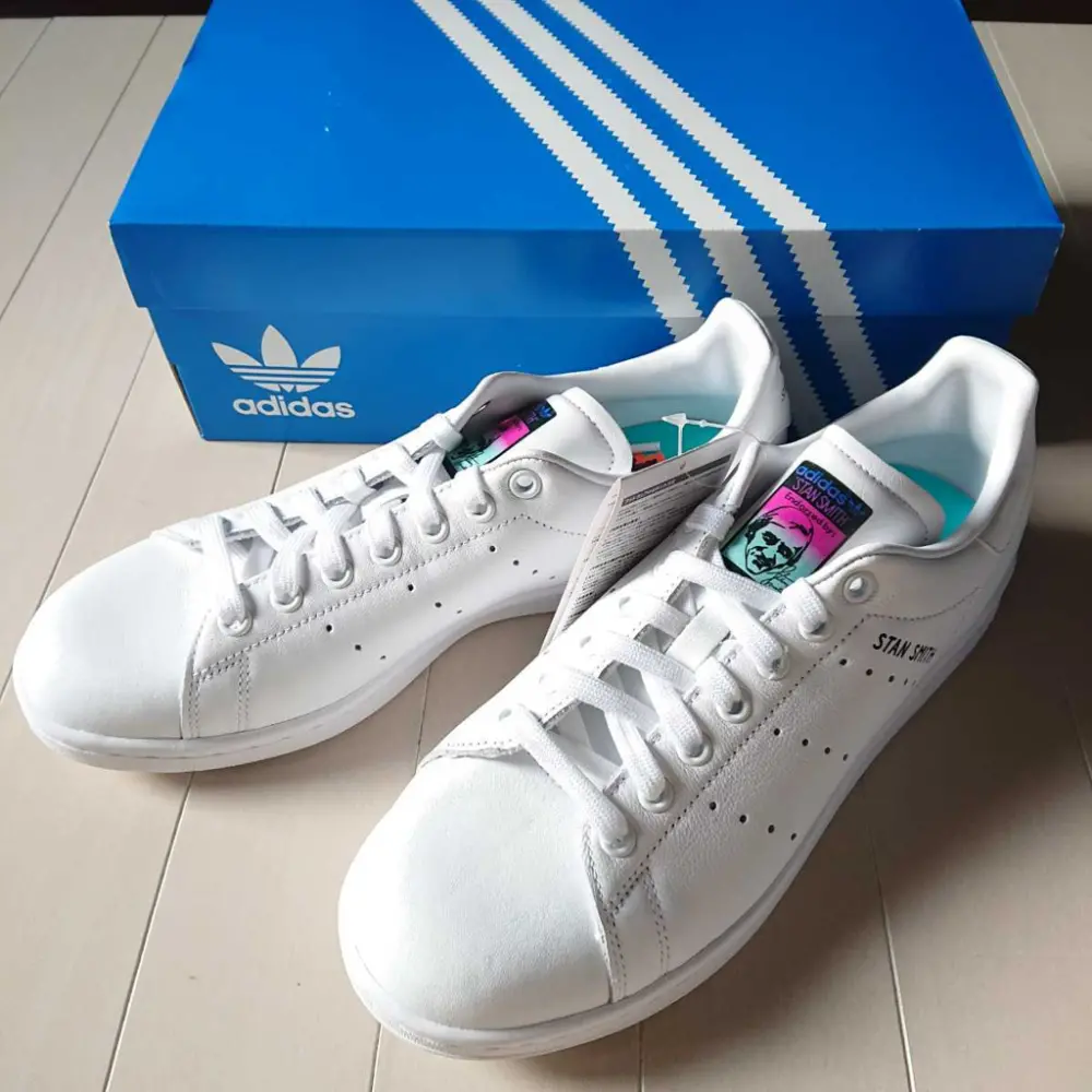 Giày Adidas Stan Smith White Rainbow FX3517 - Ảnh 4