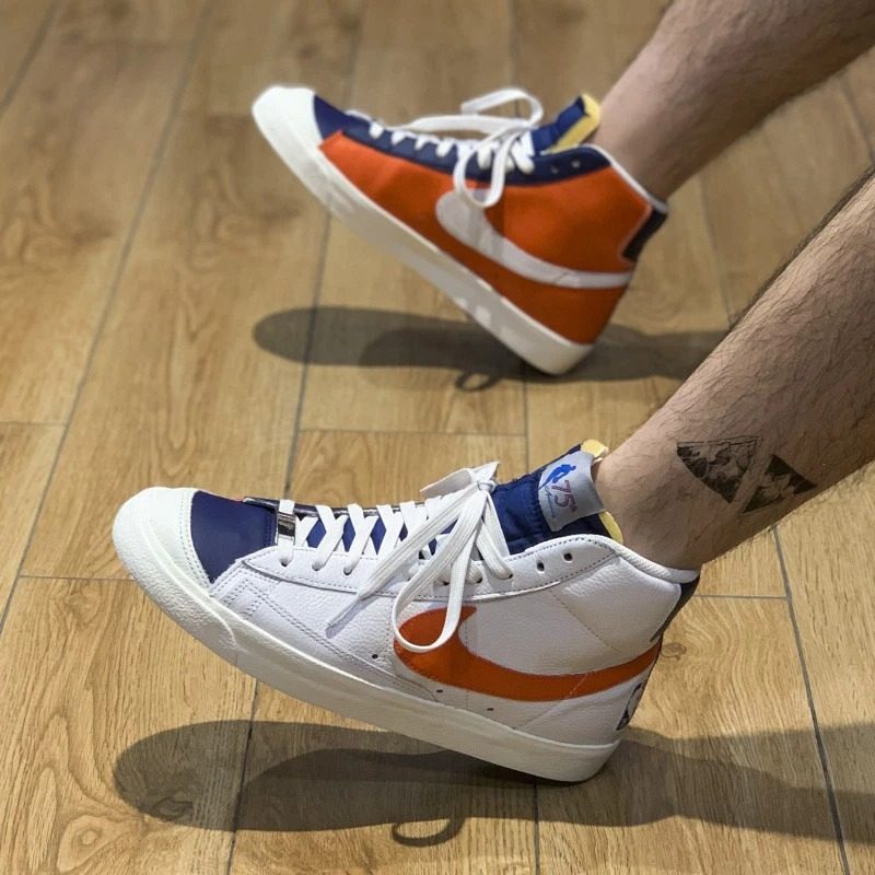 Giày Nike NBA x Blazer Mid '77 EMB '75th Anniversary Knicks' DD8025-100 - Ảnh 7