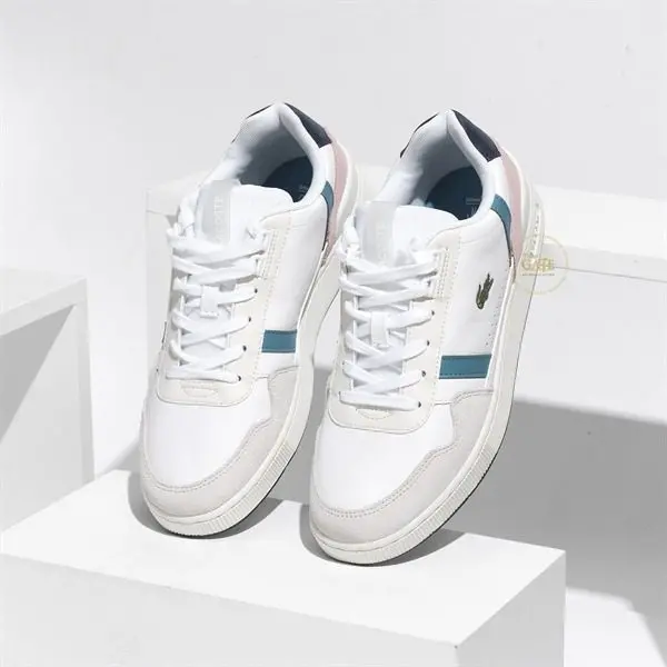 Giày Lacoste Women's T-Clip Leather and Synthetic Trainers 7-41SFA00261R4 - Ảnh 3