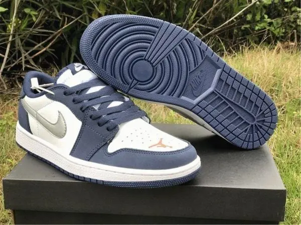 Giày Nike Eric Koston x Air Jordan 1 Low SB 'Midnight Navy' CJ7891-400 - Ảnh 4