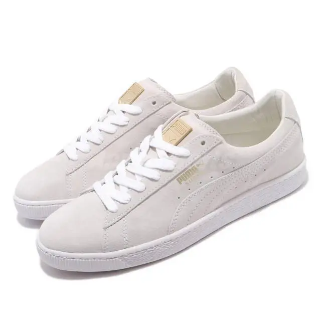 Giày Puma Suede Classic Metal Badge 'White Team Gold' 370081-02 - Ảnh 5