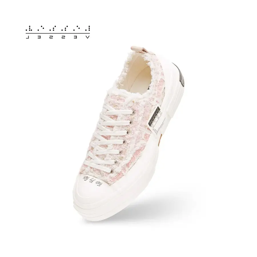 Giày xVESSEL G.O.P Lows 'Pink Mixed Tweed' - Ảnh 3