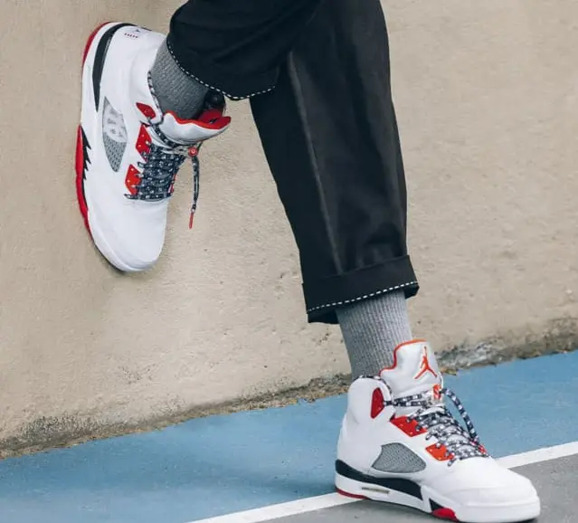 Giày Nike Air Jordan 5 Retro 'Quai 54' 2021 DJ7903-106 - Ảnh 4