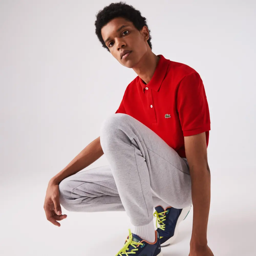 Áo Lacoste Men's Slim Fit Polo İn Petit Piqué PH4012-240 - Ảnh 4