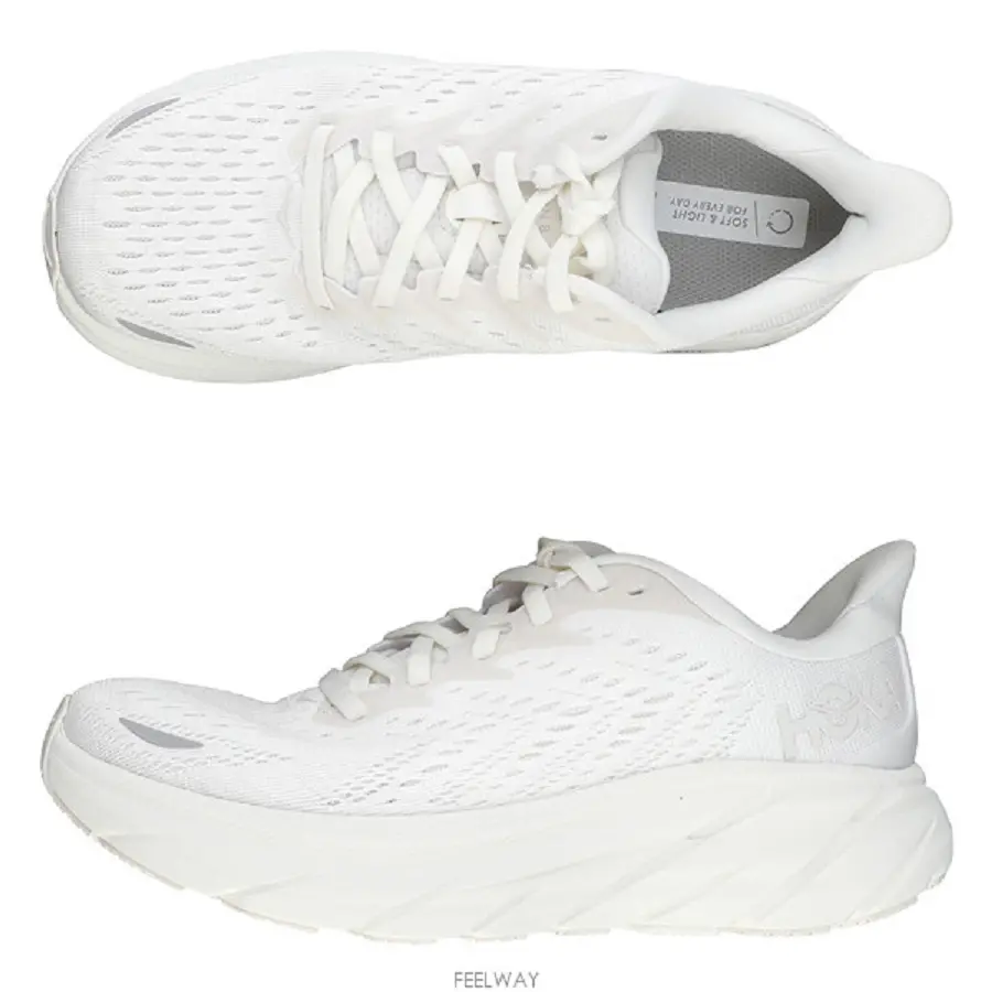 Giày Hoka One One WMNS Clifton 8 White White 1119394-WWH - Ảnh 3