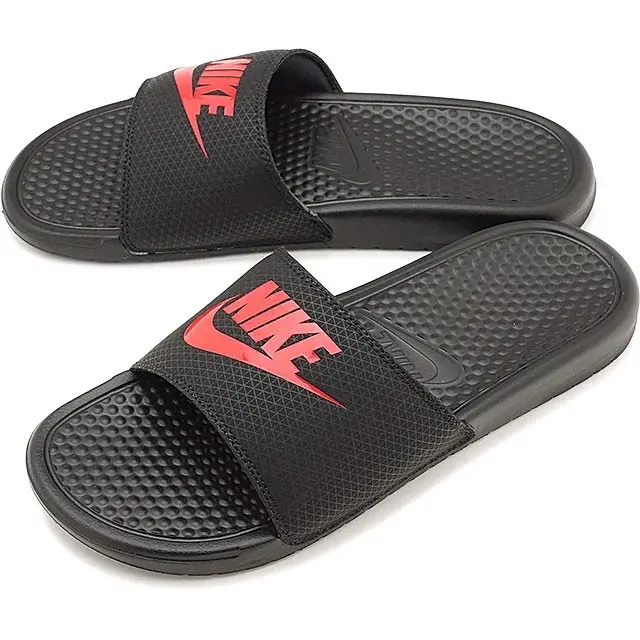 Dép Nike Benassi JDI " Black/Red " 343880-060 - Ảnh 4