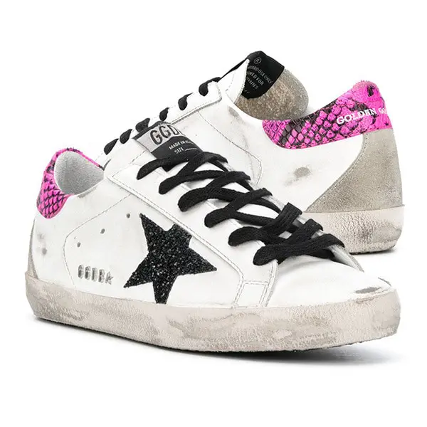 Alternative view of Giày Golden Goose Wmns Superstar 'Snakeskin - White Fuchsia' G36WS590-S91