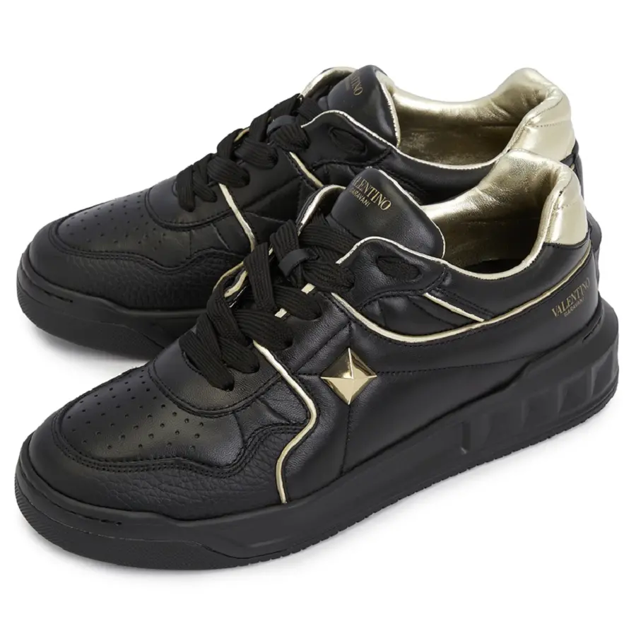 Alternative view of Giày Valentino Metallic One Stud 'Black' S0E71RUS-ED6