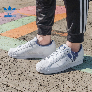 Alternative view of Giày Adidas Superstar 'Trefoil Print Royal Blue' FY2826