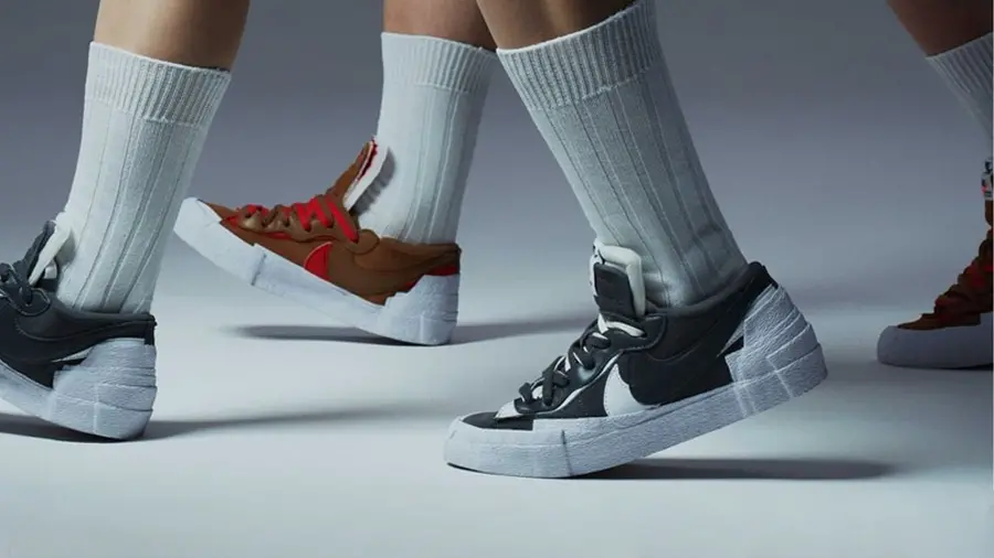 Giày Nike Sacai x Blazer Low 'Iron Grey' DD1877-002 - Ảnh 4