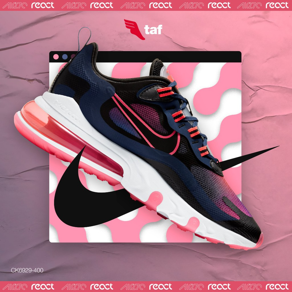 Giày Nike Wmns Air Max 270 React SE 'Midnight Navy Crimson' CK6929-400 - Ảnh 5