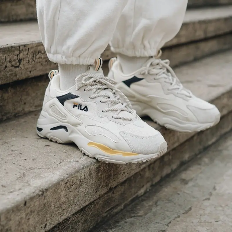 Alternative view of Giày Fila Ray Tracer 'Beige Yellow Blue' 1RM01153-444