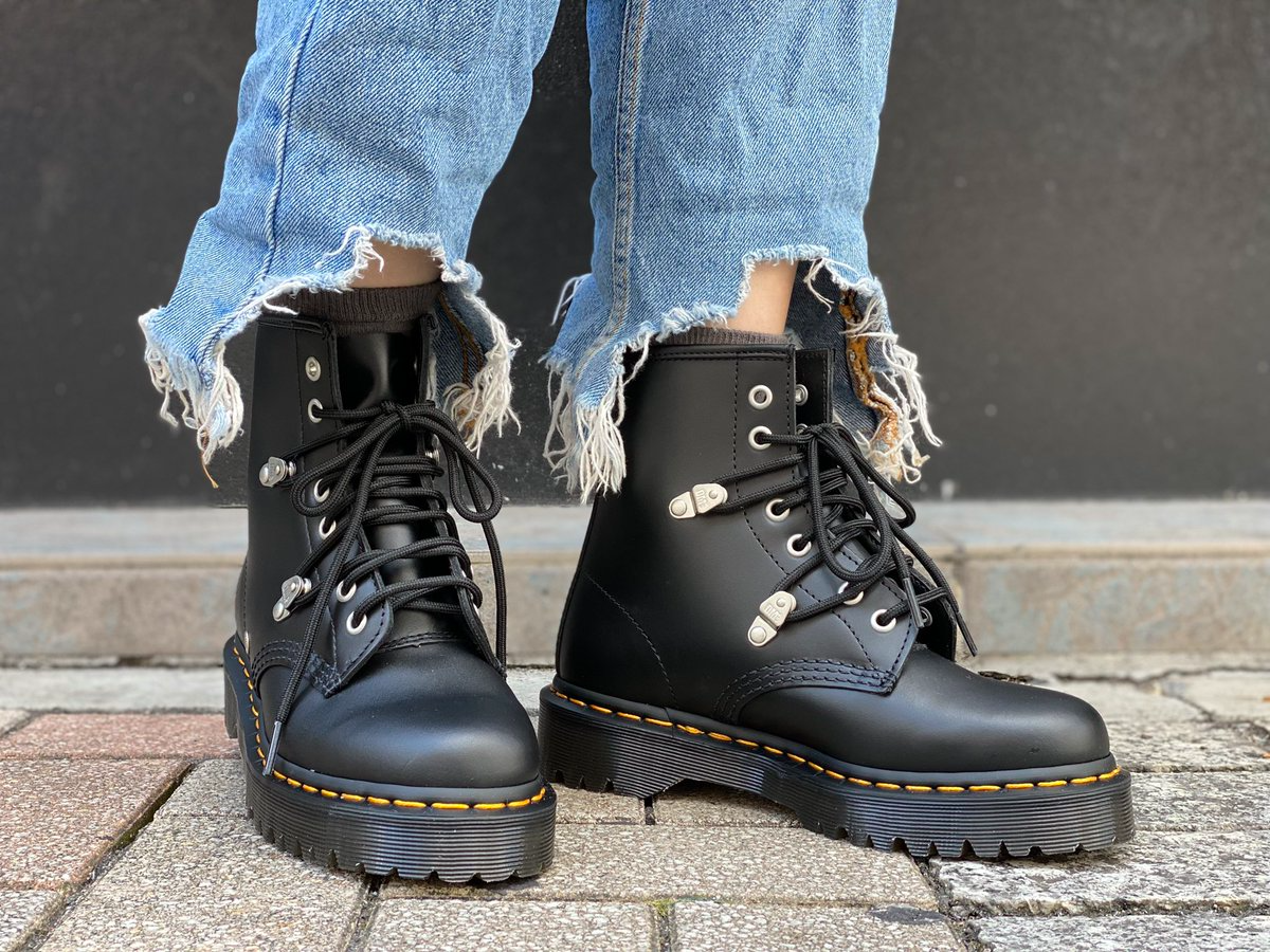 Giày Dr.Martens 1460 Bex Stud Leather Lace Up 'Black' 26959001 - Ảnh 3