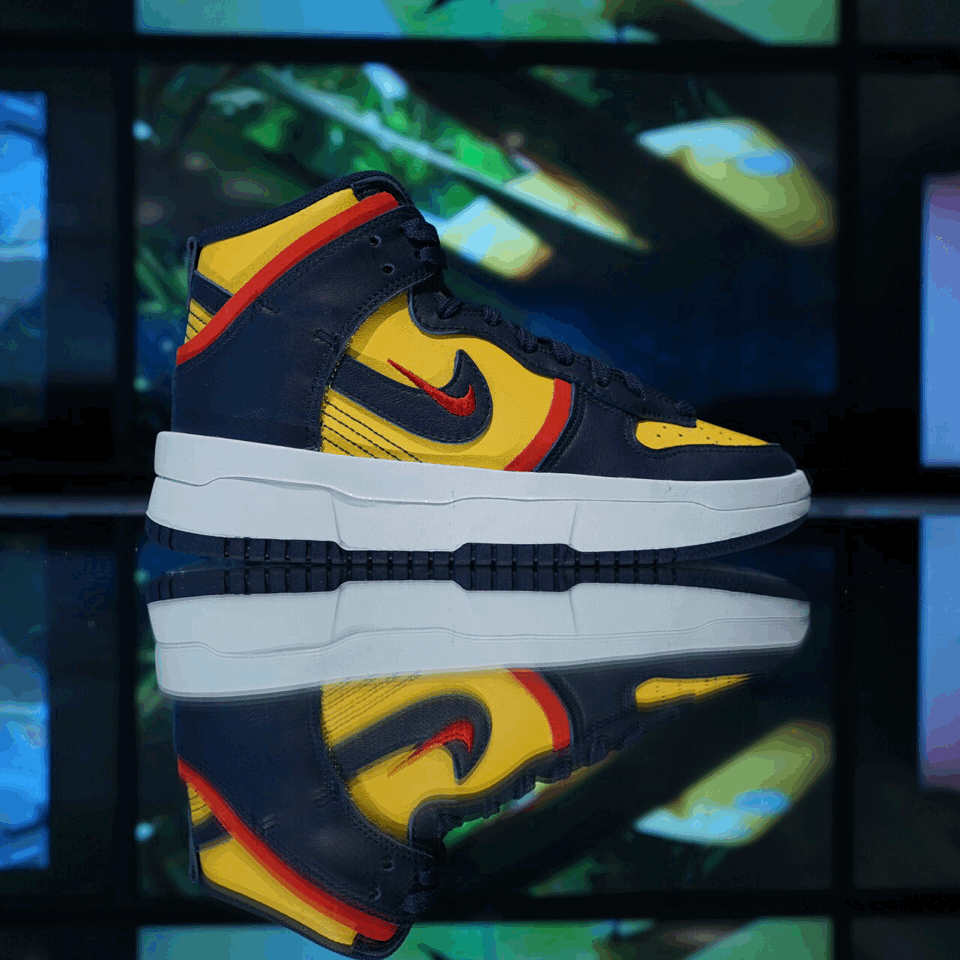 Giày Nike Wmns Dunk High Up Rebel 'Michigan' DH3718-701 - Ảnh 4