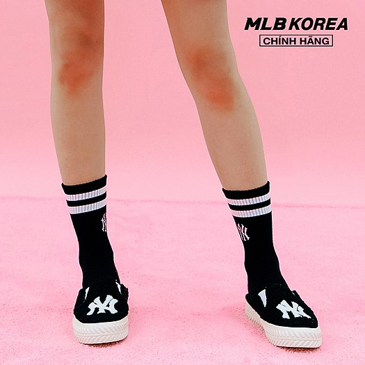 Giày MLB Playball Fleece Mule New York Yankees 3AMUUD216-50BKS - Ảnh 5