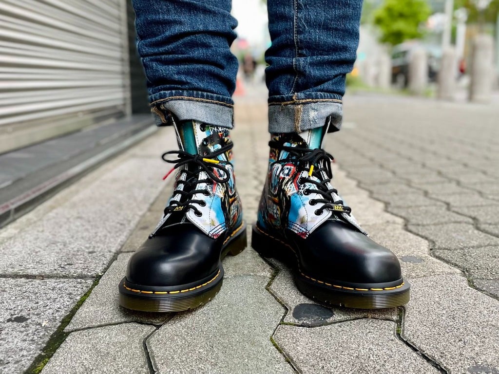 Giày Dr. Martens 1460 Basquiat Smooth Leather Boots 27187001 - Ảnh 4