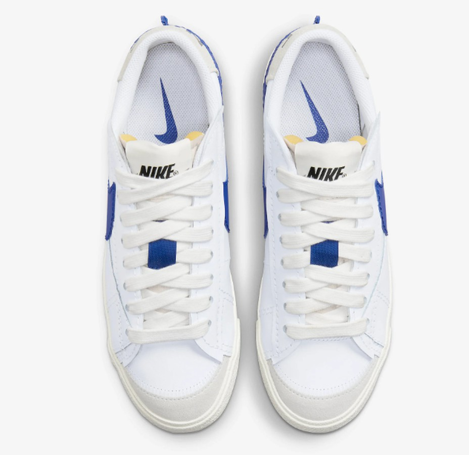 Giày Nike Blazer Low 77 Jumbo 'White Old Royal' DQ8768-100 - Ảnh 9