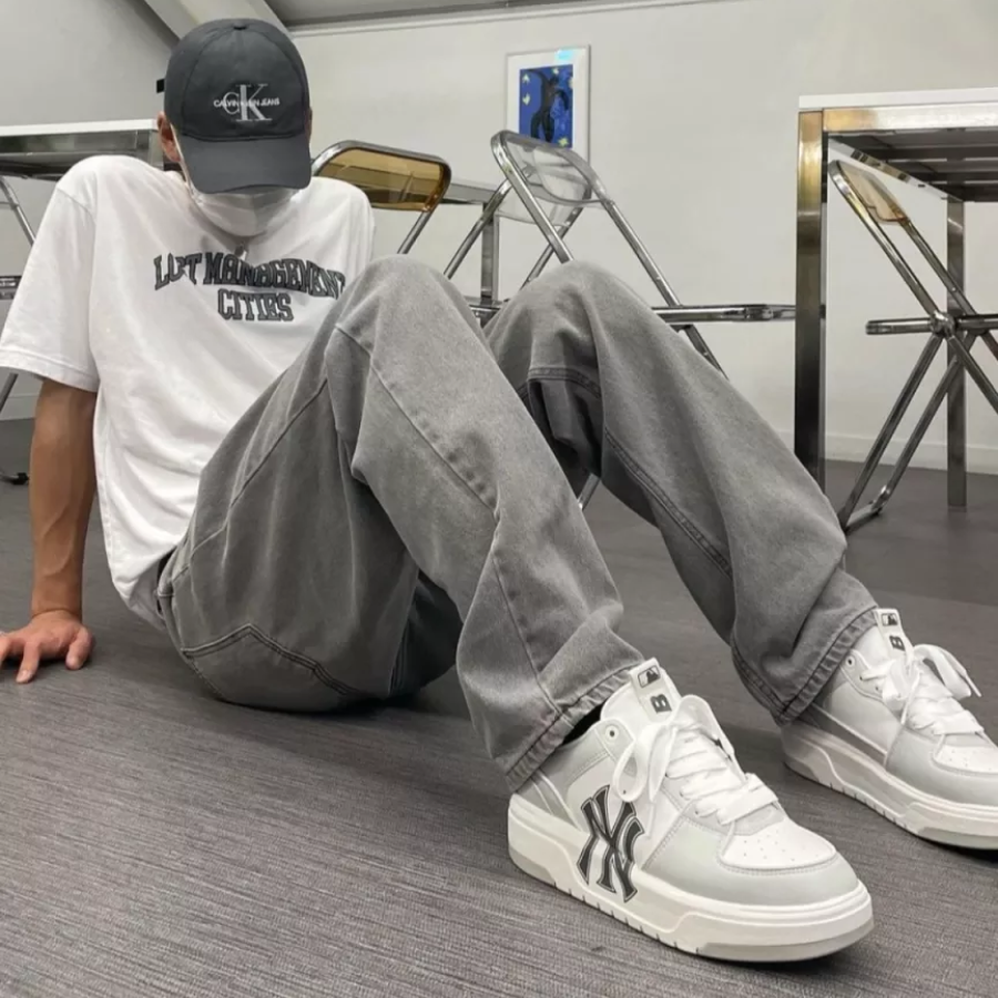 Giày MLB Chunky Liner New York Yankees 'Grey' 3ASXCA12N-50GRL - Ảnh 6