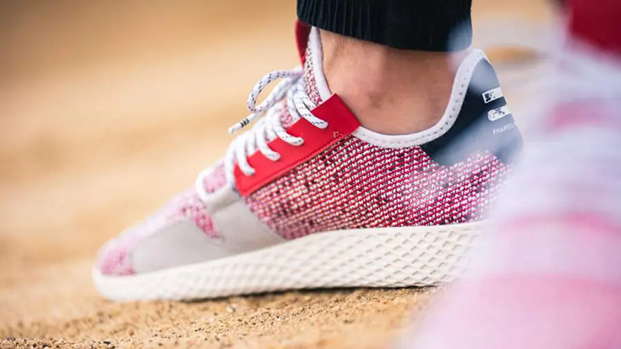 Giày Adidas Tennis Hu V2 Pharrell Solar 'Scarlet' BB9542 - Ảnh 6