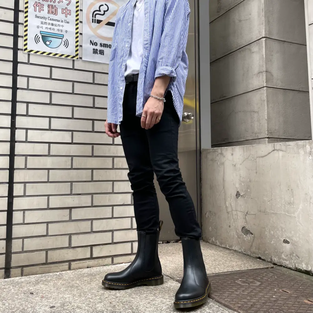 Alternative view of Giày Dr.Martens 2976 Hi Smooth Leather 'Black' 26964001