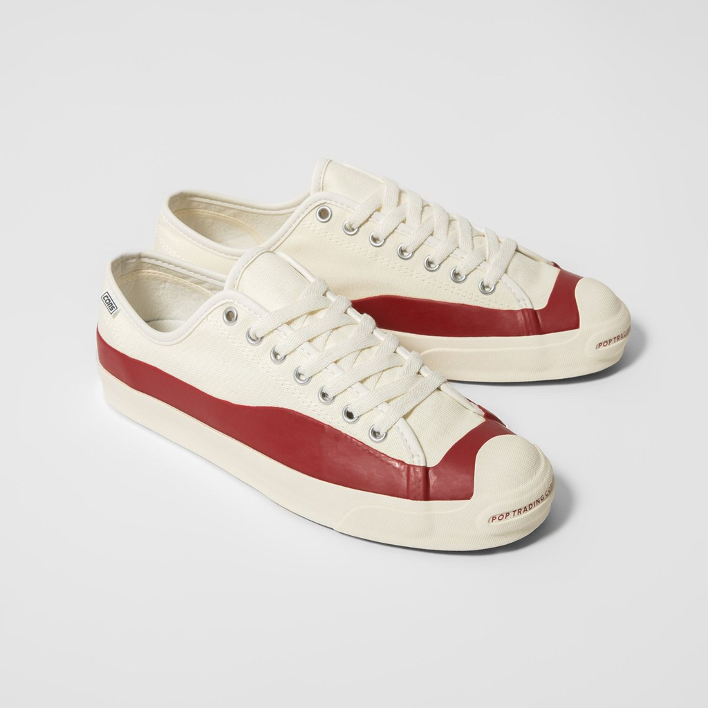 Giày Converse Pop Trading Company x Jack Purcell Pro Low 'Egret Red' 169007C - Ảnh 3