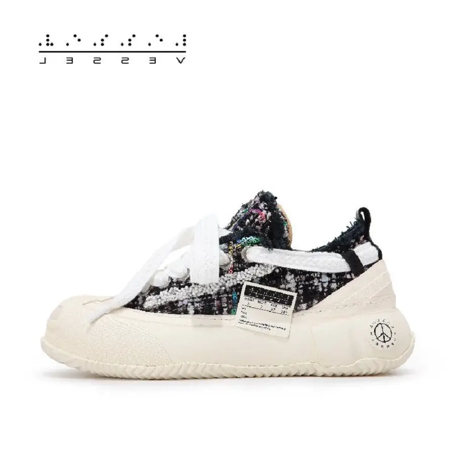 Giày xVESSEL G.O.P. 2.0 MARSHMALLOW Lows 'Black Tweed' - Ảnh 5