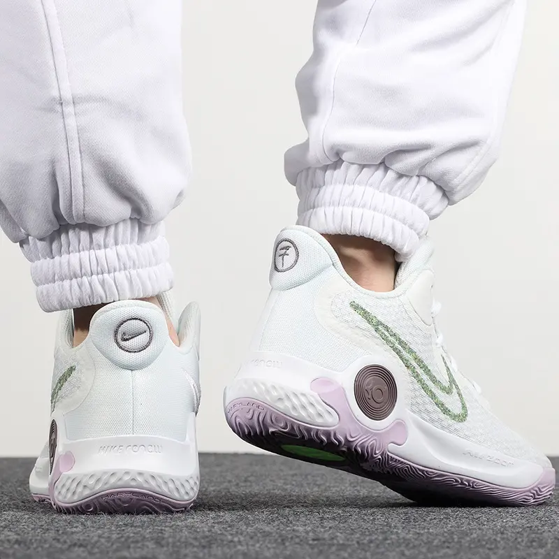 Giày Nike KD Trey 5 IX 'White Light Purple' DJ6922-100 - Ảnh 4