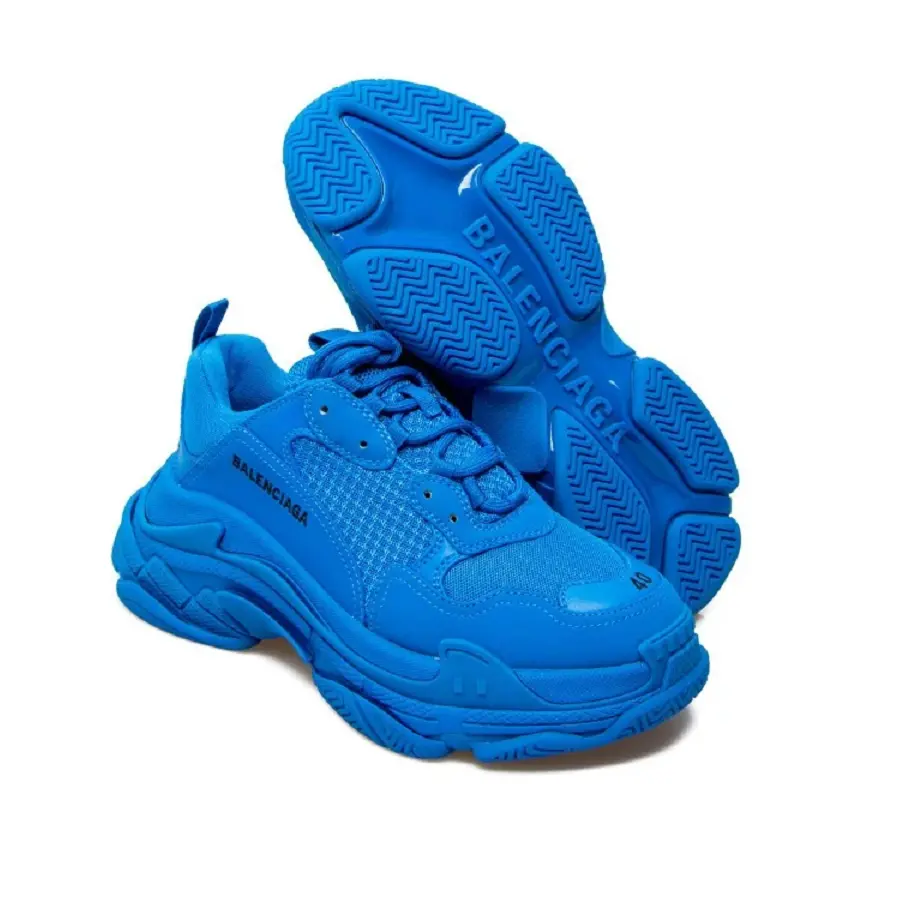 Giày Balenciaga Triple S Sneaker 'Blue' 36737-W2FW1-4000 - Ảnh 4