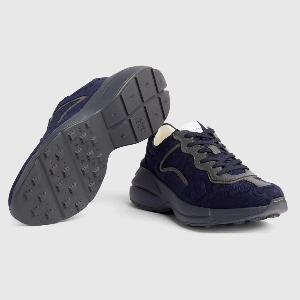 Giày Gucci Rhyton Sneaker 'Blue' 725932-FAA5D-4553 - Ảnh 4