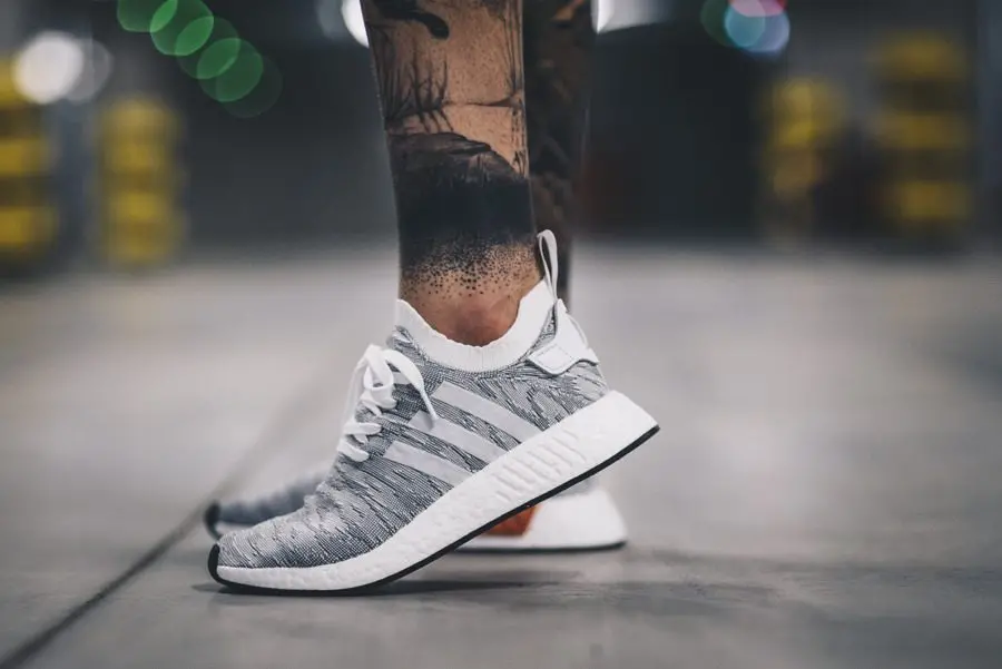 Giày Adidas NMD R2 PK "GREY ORANGE" BY9410 - Ảnh 3
