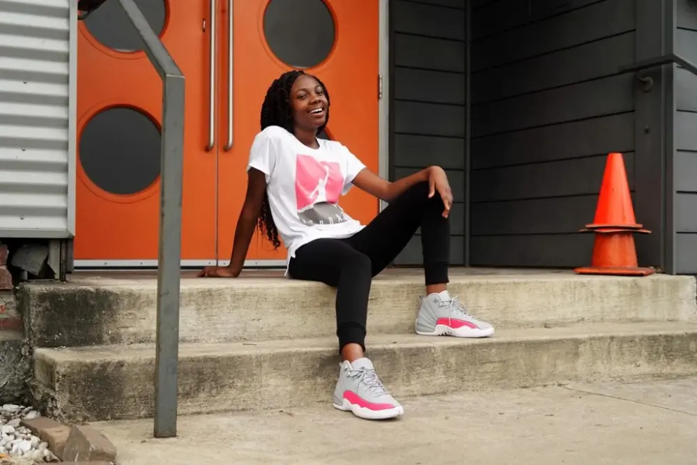 Giày Nike Air Jordan 12 Retro GS Racer Pink 510815-060 - Ảnh 4