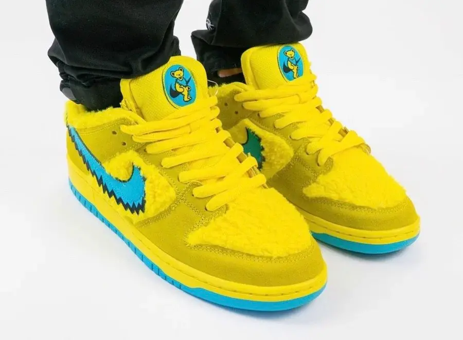 Giày Nike Grateful Dead x Dunk Low SB 'Yellow Bear' CJ5378-700 - Ảnh 3