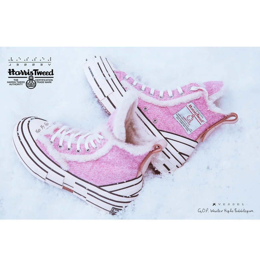 Giày XVESSEL G.O.P. Winter Highs Bubblegum - Ảnh 5