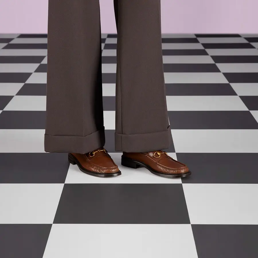 Alternative view of Giày Gucci Loafer With Horsebit 'Brown' 723562-U7J00-2361