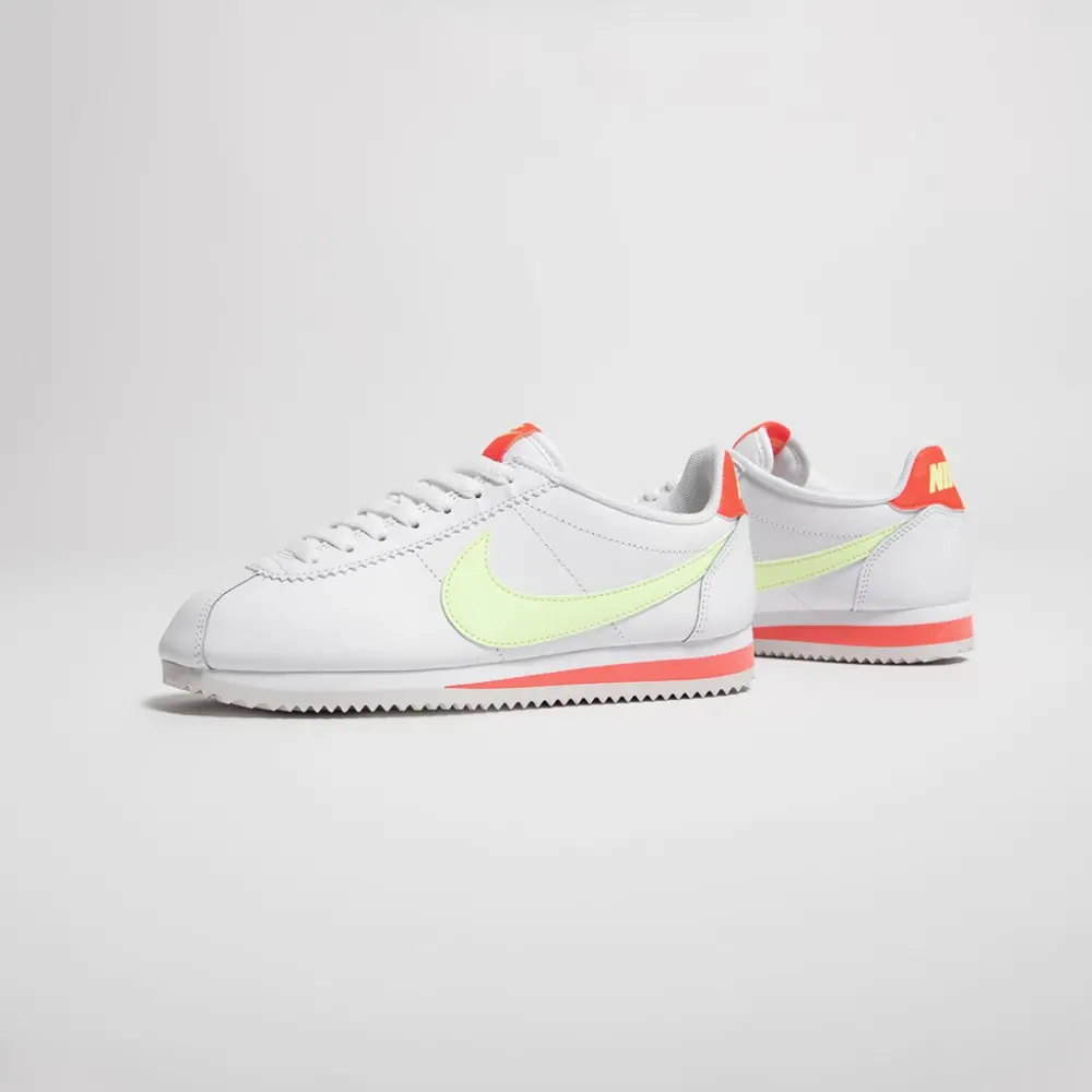 Giày Nike Wmns Classic Cortez Leather 'Volt Flash Crimson' 807471-116 - Ảnh 3