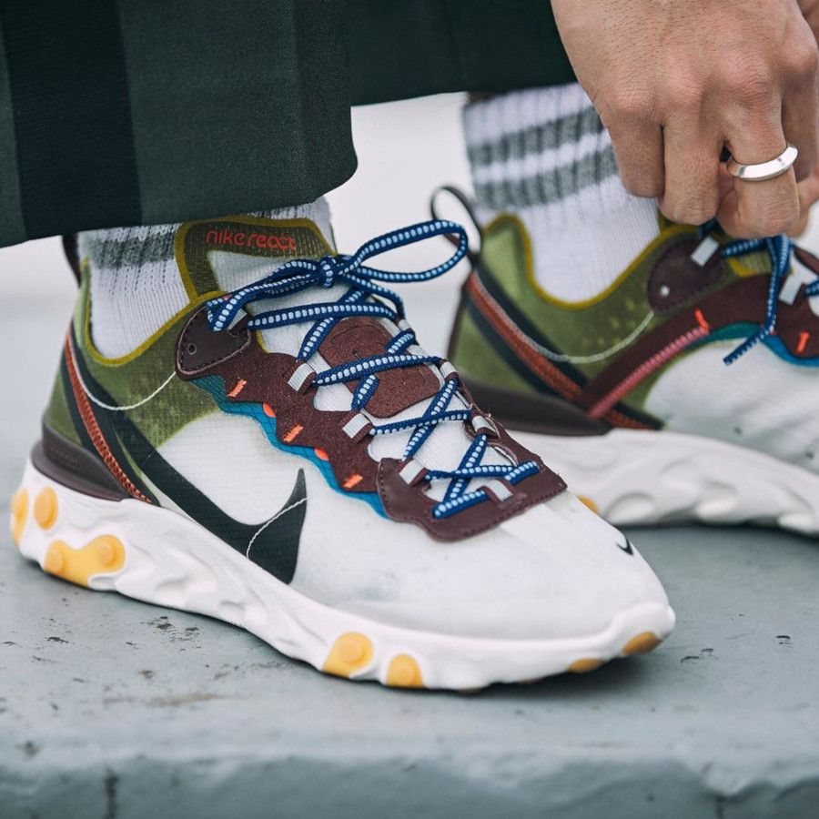 Giày Nike React Element 87 Desert Sand AQ1090-002 - Ảnh 4