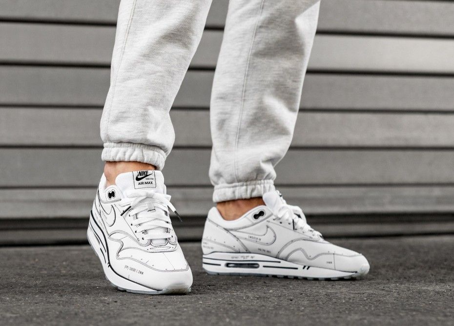 Giày Nike Air Max 1 Tinker Sketch to Shelf White CJ4286-100 - Ảnh 6