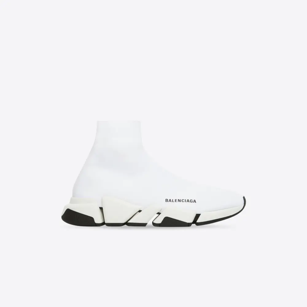 Giày Balenciaga Speed 2.0 White Black 617239W2DB29014 - Ảnh 8