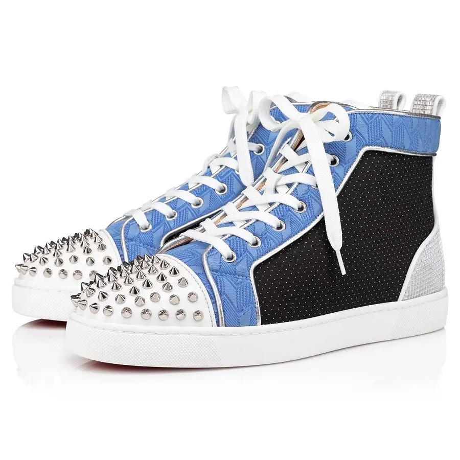Giày Christian Louboutin Lou Spikes Orlato 'Multicolor' 1220773CMA3 - Ảnh 3