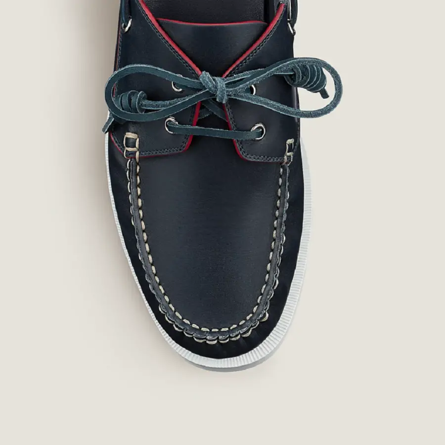 Giày Hermes Ecoutille Loafer ‘Marine’ H221958ZAI2400 - Ảnh 4